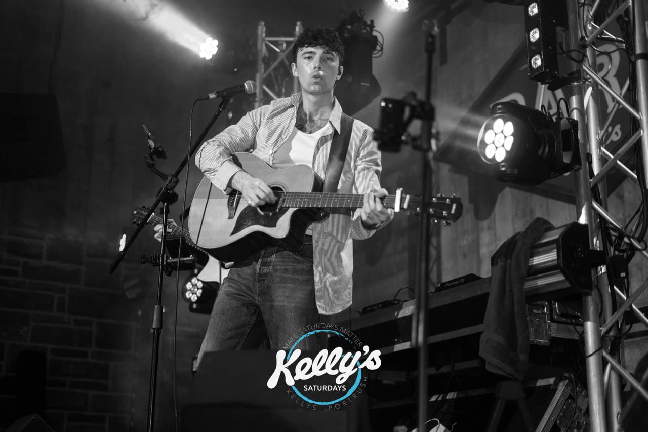 Harry McGarrity performing at a wedding